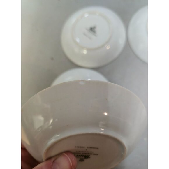 Vintage iridescent Luster ware Porcelain Berry bowls "TheThree Graces" Madonna - Picture 9 of 11